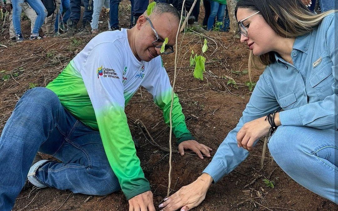 Celebran 18 años de la Misión Árbol con siembra de plantas en Miranda