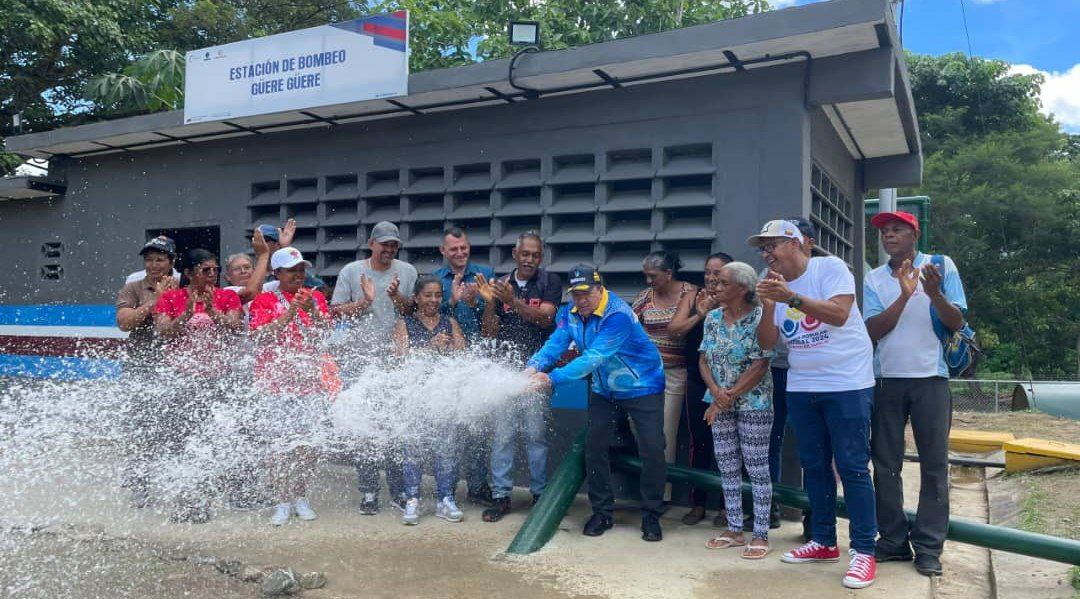 Activan tres pozos de agua y estación de bombeo en Güere Güere (1×10 del Buen Gobierno)