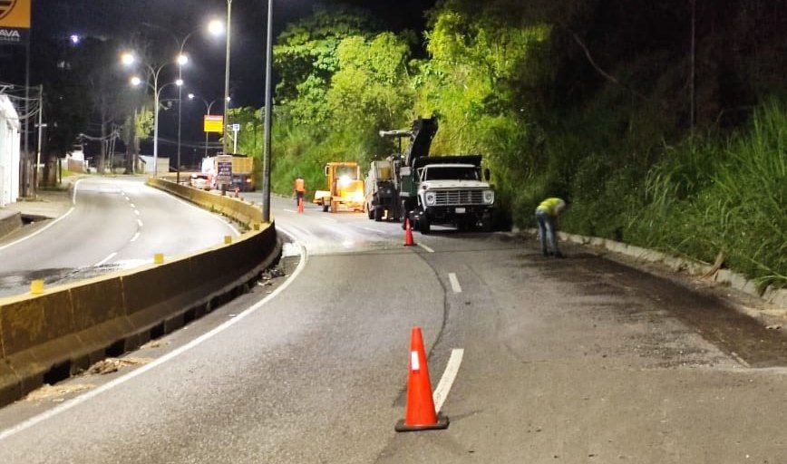 Continúa asfaltado en el kilómetro 20 de la Panamericana
