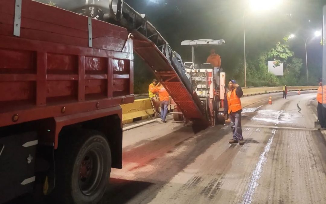 Rehabilitación de la Panamericana suma 7.000 toneladas de asfalto