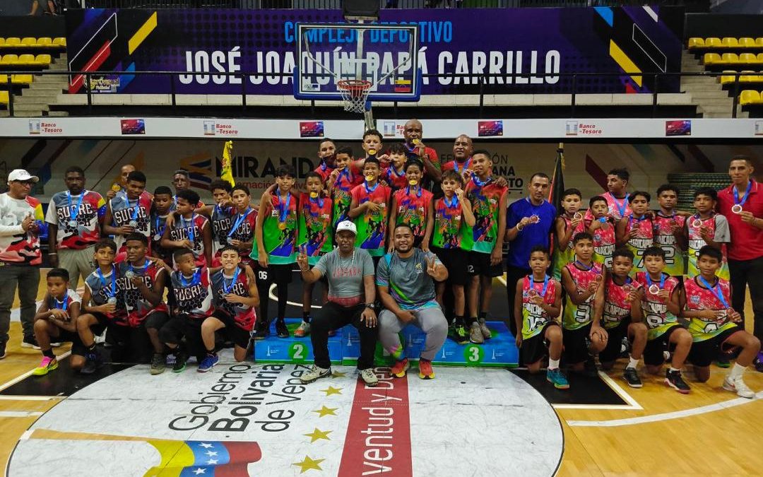 Municipios Plaza y Sucre ganan oro en baloncesto 5×5 de Juegos Comunitarios Miranda 2024