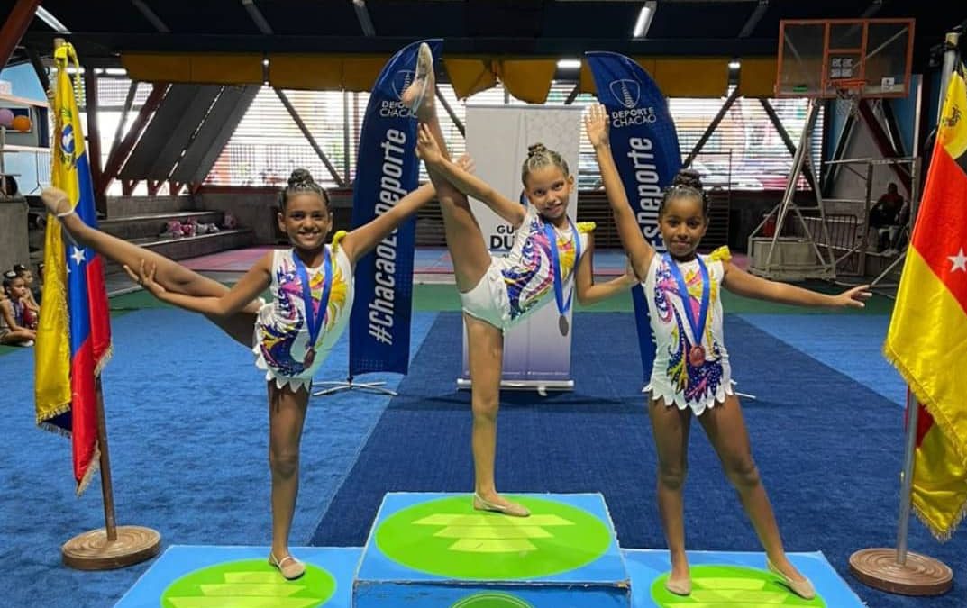 Niñas de Chacao triunfaron en gimnasia rítmica de Juegos Comunitarios Miranda 2024
