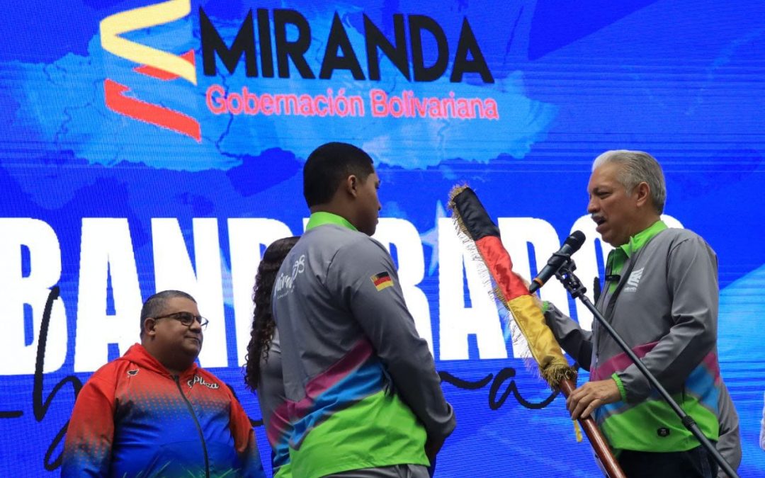 Abanderada delegación mirandina para Juegos Nacionales y Paranacionales Oriente 2024