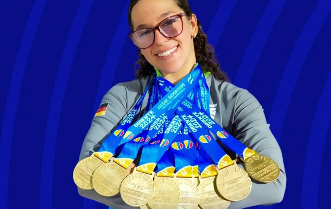 Mirandina Mónica Leydar es la actual reina de la natación venezolana