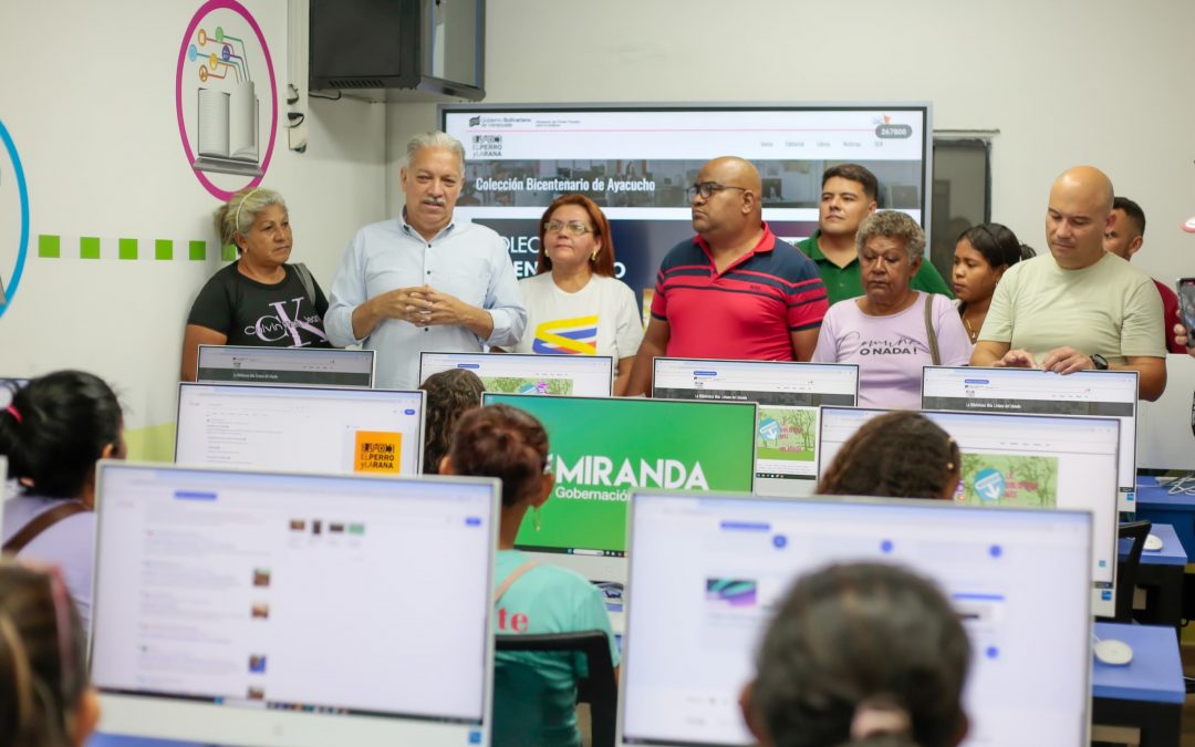 Habitantes de Cúpira estrenan sala digital para la investigación y el conocimiento
