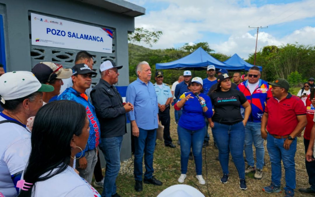 Gobierno Bolivariano rehabilitó pozo y estación de rebombeo de agua potable en Salamanca