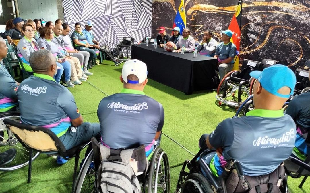 Selección de parabaloncesto mirandina cuenta con nuevas sillas de ruedas