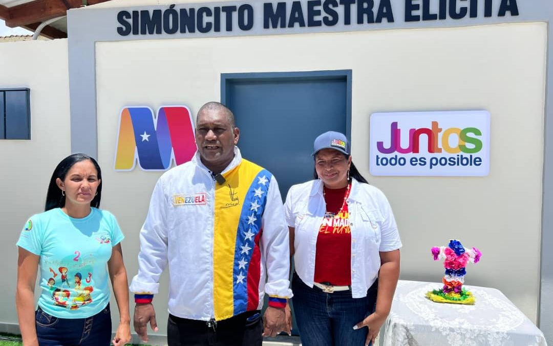 Simoncito «Maestra Elicita» de Tacarigua fue renovado a través de Juntos Todo es Posible