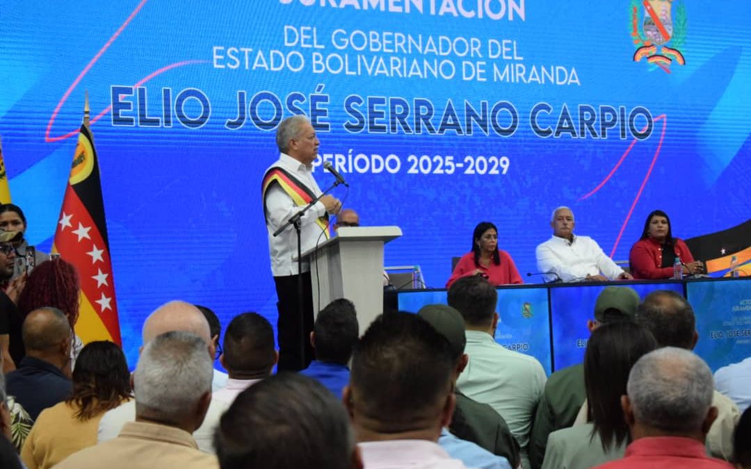Elio Serrano asumió Gobernación de Miranda con énfasis en el Poder Comunal
