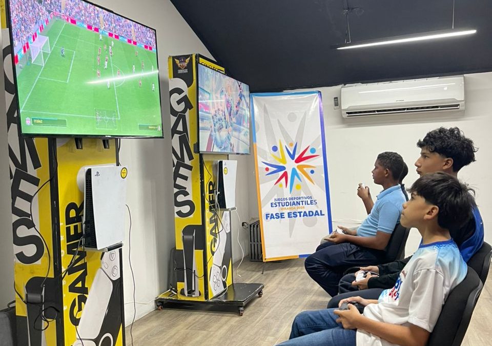 Jóvenes demostraron habilidades en deportes electrónicos de Juegos Estudiantiles Miranda 2025