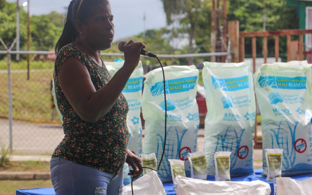 Productores y comuneros de Barlovento recibieron semillas de maíz blanco