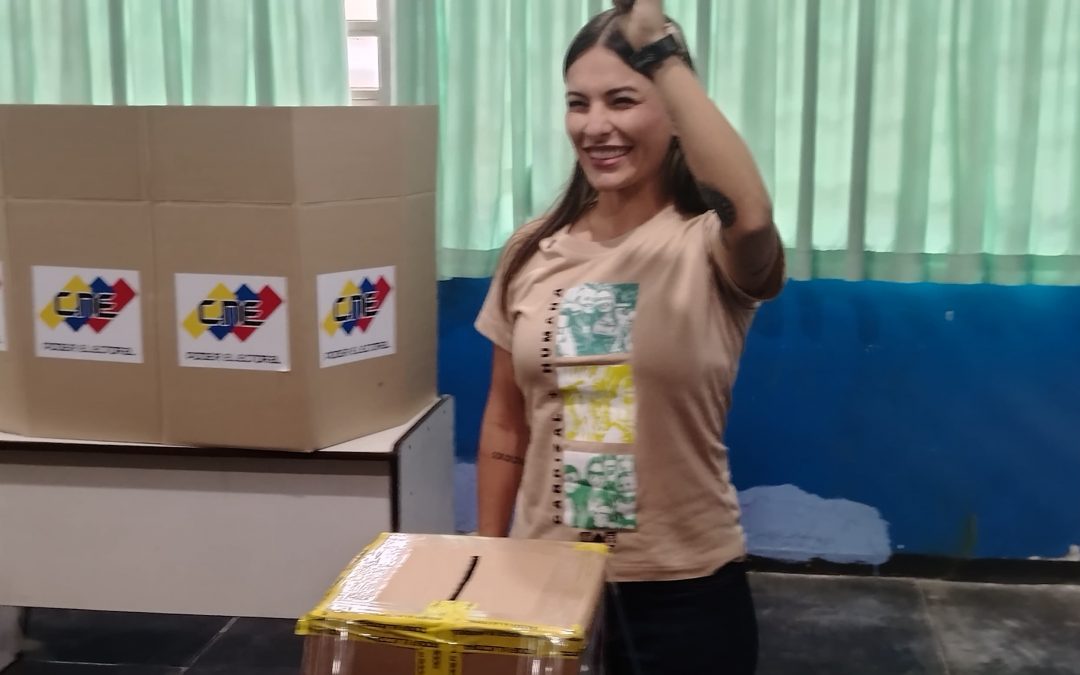 Carrizal: Jennifer Mujica votó con el firme  de la transformación local
