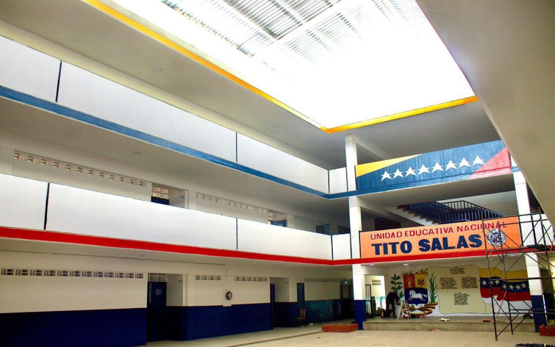 Avance del 90% en la rehabilitación de la U.E.N. Tito Salas en Baruta