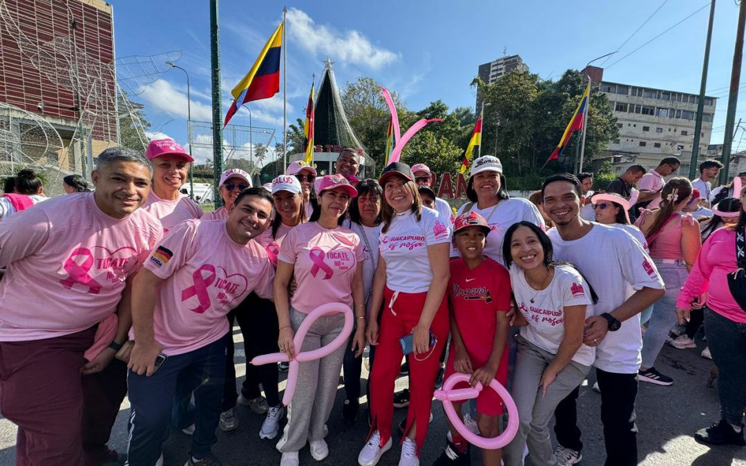 Gran Caminata Rosa en Los Teques promovió conciencia sobre el cáncer de mama
