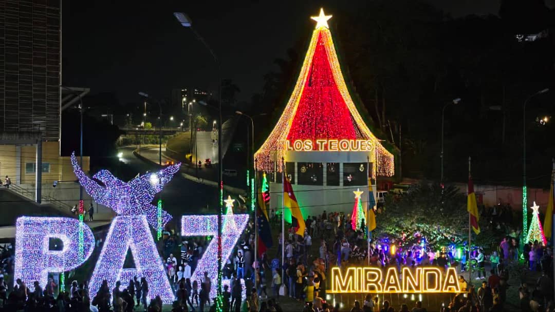 En paz y alegría inició la temporada navideña en Miranda
