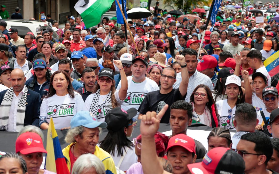 Mirandinos marcharon en favor de la libertad del pueblo palestino