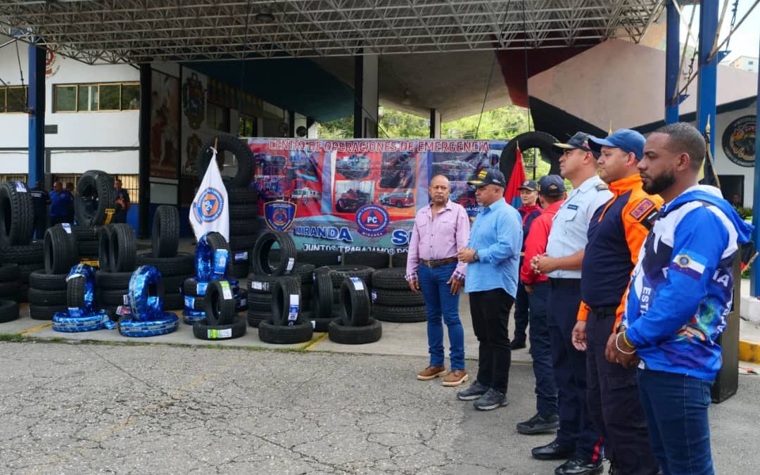 Entregan cauchos e insumos a cuerpos de Seguridad Ciudadana de Miranda