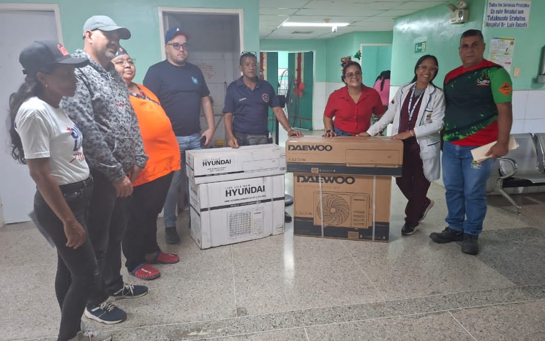 Climatizan áreas del Hospital de Santa Lucía del Tuy