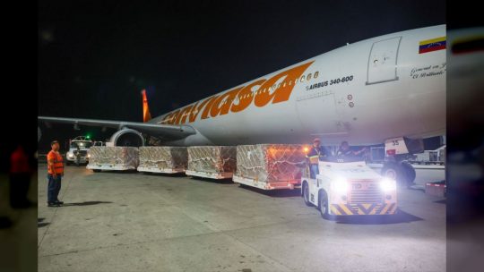 Venezuela recibe 40 toneladas de insumos médicos desde Brasil para Programa Nacional de Hemodiálisis