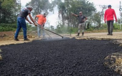 Asfaltan tramo de la Ocumare-Charallave tras obras hídricas