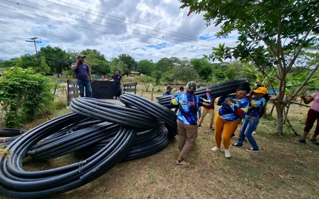 Mejoran la red hídrica en Los Añiles de San Francisco de Yare