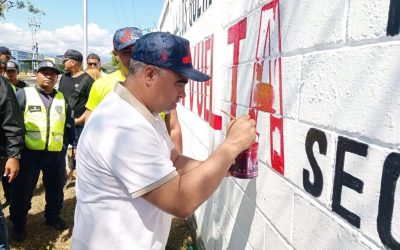 Movimiento de Seguridad de Miranda realiza mural en Yare