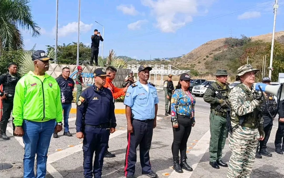 Despliegan 300 funcionarios de seguridad en Valles del Tuy