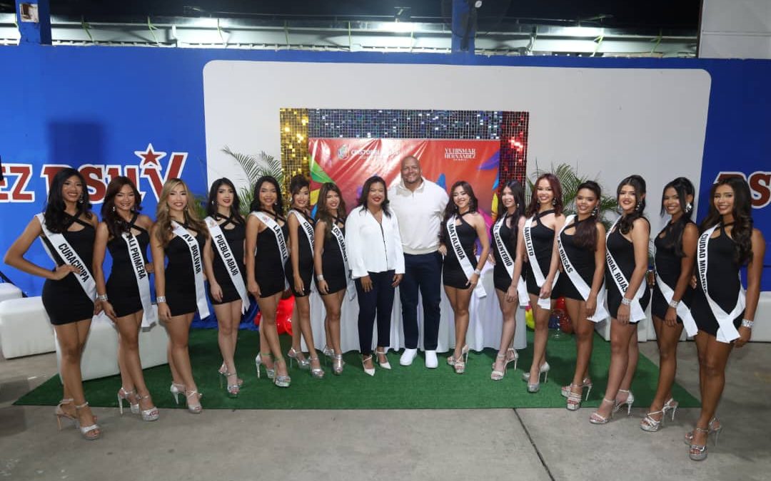 Entregaron bandas a las candidatas al Reinado de Carnaval Ciudad Charallave 2026