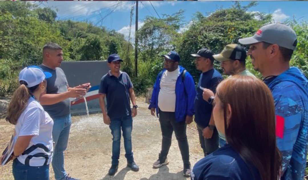 Inspeccionan funcionamiento de nuevo pozo de agua en sector El Winche
