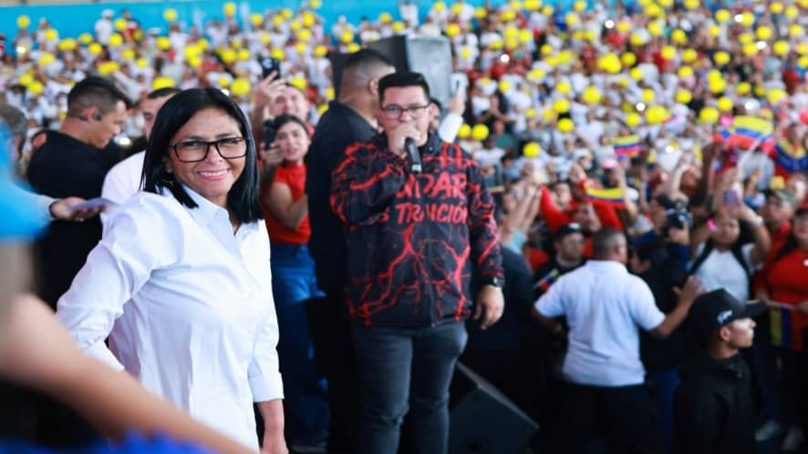 Presidenta (E) Delcy Rodríguez pide al pueblo venezolano cuidar la paz y la soberanía