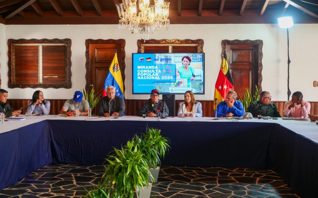 Ejecutivo regional afina detalles para la Consulta Popular Nacional 2026