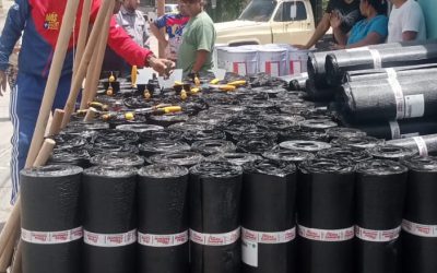 Inicia plan de impermeabilización en urbanismo El Jobito de San Francisco de Yare