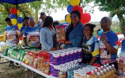 Familias del sector 11 de Julio de Los Añiles fueron atendidas con Bodega Comunal