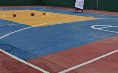 Niños y juventud de comunidad La Concepción estrenan cancha deportiva