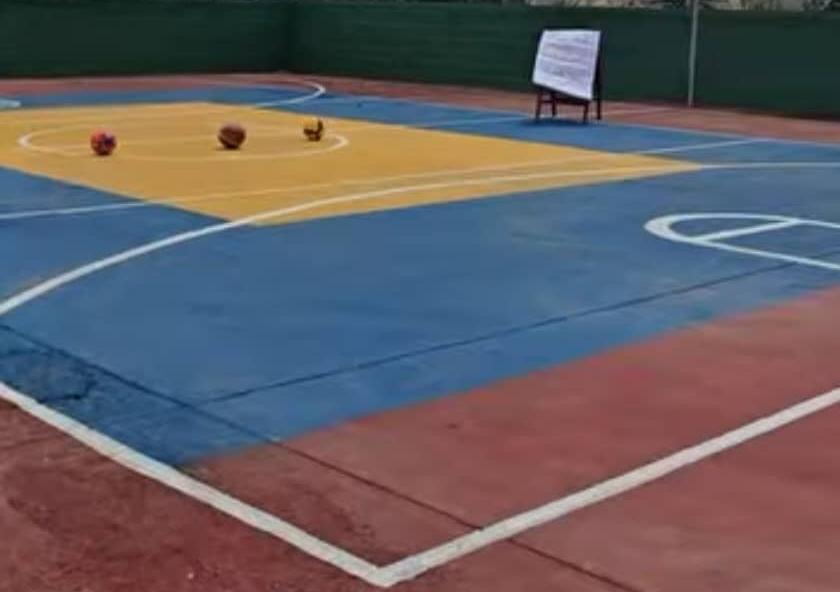 Niños y juventud de comunidad La Concepción estrenan cancha deportiva