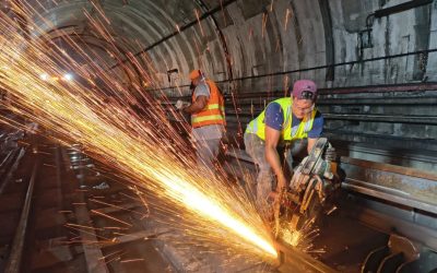 Culminaron con éxito trabajos de sustitución de rieles en Metro Los Teques