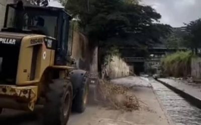 Realizaron limpieza en tramo del Río San Pedro de Los Teques