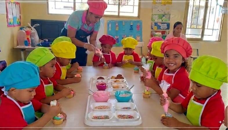 Niños de Barlovento se inician en el mundo del emprendimiento con taller de repostería