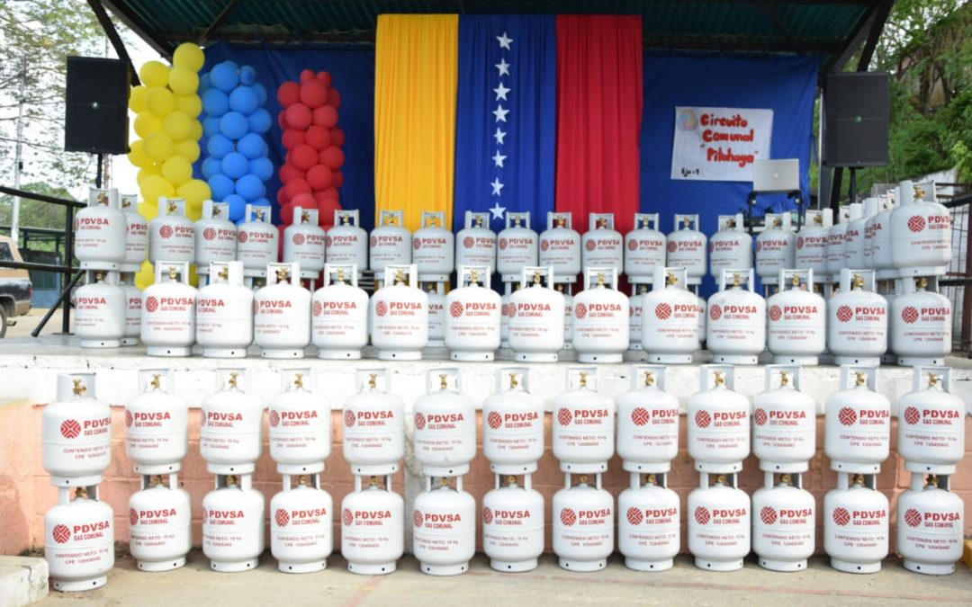 Entregan 244 cilindros de gas en el Circuito Pitahaya de Cristóbal Rojas