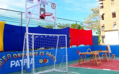 Entregan rehabilitada cancha de usos múltiples en Urbanismo Pueblo Nuevo