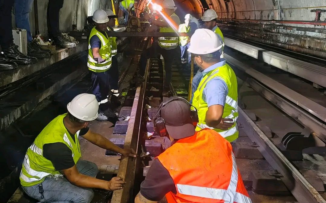 Metro Los Teques renovó 52 metros de vía férrea