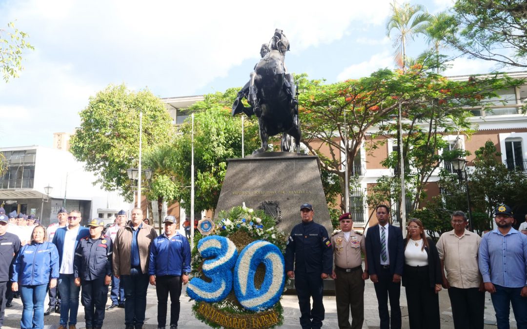 Policía de Miranda conmemoró su 30° aniversario con misa y ofrenda floral