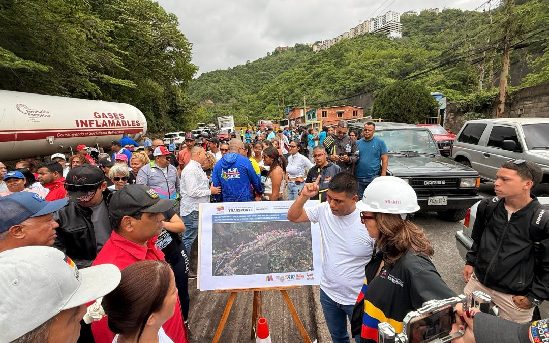 Activan plan de vialidad en la Petare-Guarenas con la colocación de asfalto