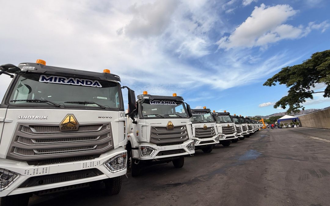 Miranda recibe compactadoras  para fortalecer saneamiento ambiental y atención ante lluvias