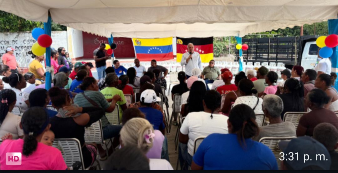 Proyectos comunitarios: Gobernador Serrano entregó luminarias y cilindros de gas el municipio Buroz