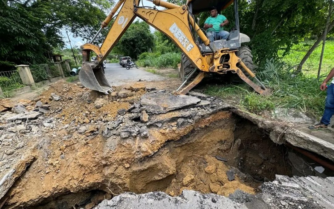 Inician reparaciones en la carretera Cúa-Ocumare tras detección de socavón
