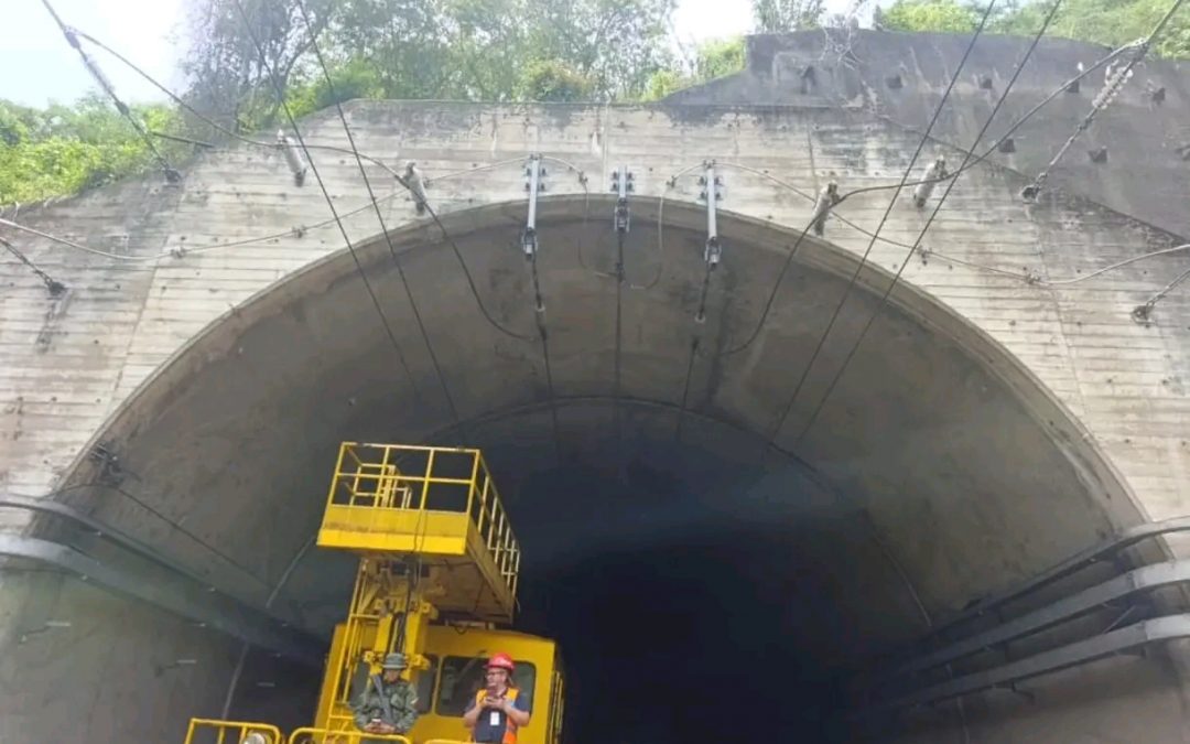 Inspeccionan túneles y viaductos del ferrocarril tuyero tras movimientos telúricos