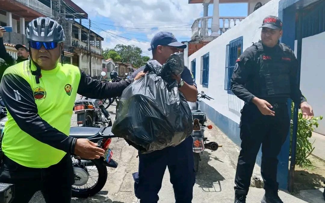 Entregan insumos de primera necesidad en el campamento transitorio CEI Tacarigua