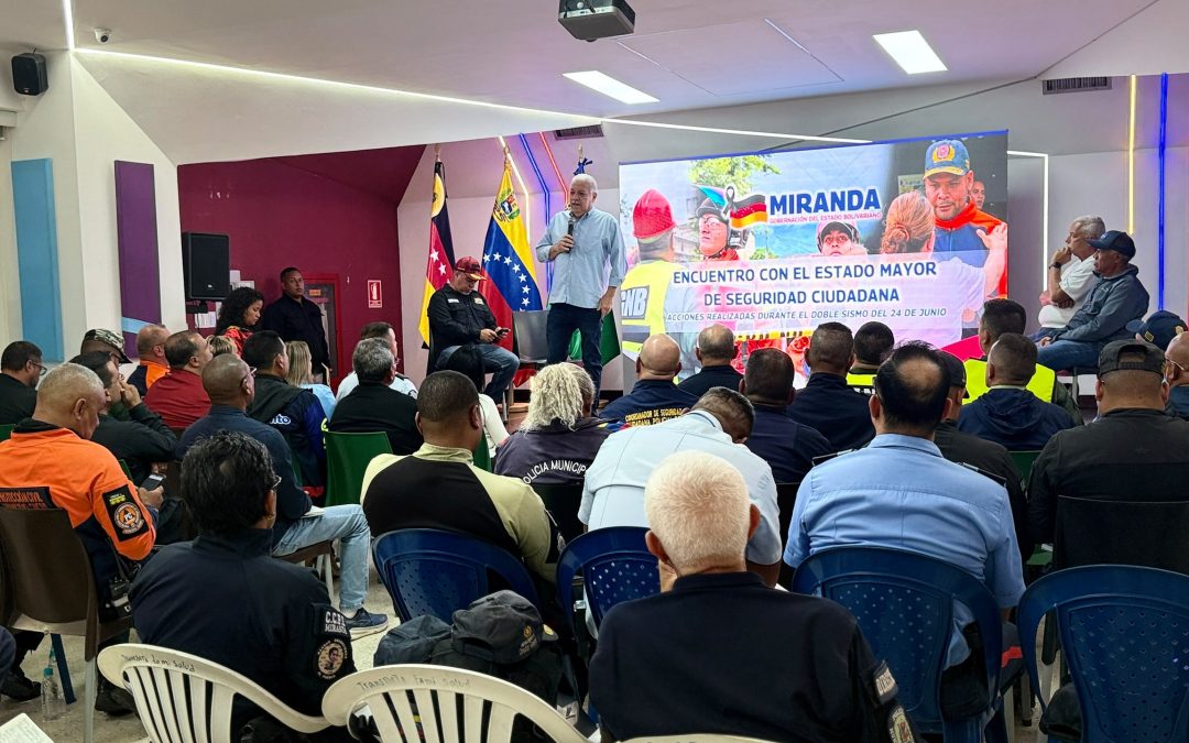 Más de 2.300 funcionarios de seguridad se han desplegado diariamente en Miranda tras el terremoto