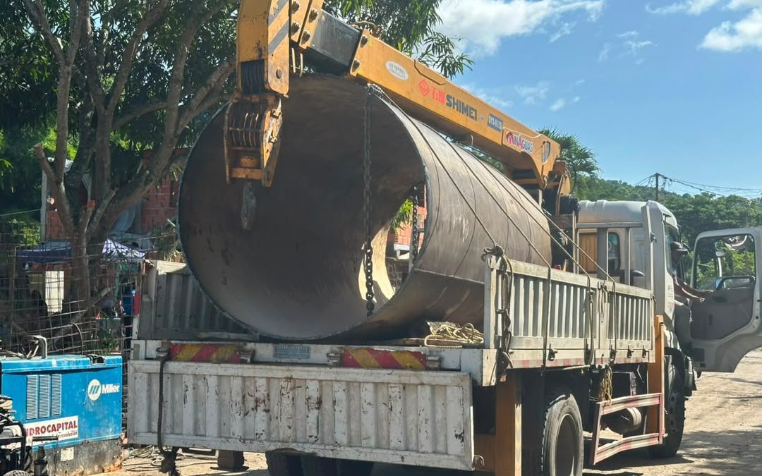 Activan labores en Kempis Las Palmitas tras ruptura en la tubería matriz del Sistema Taguaza